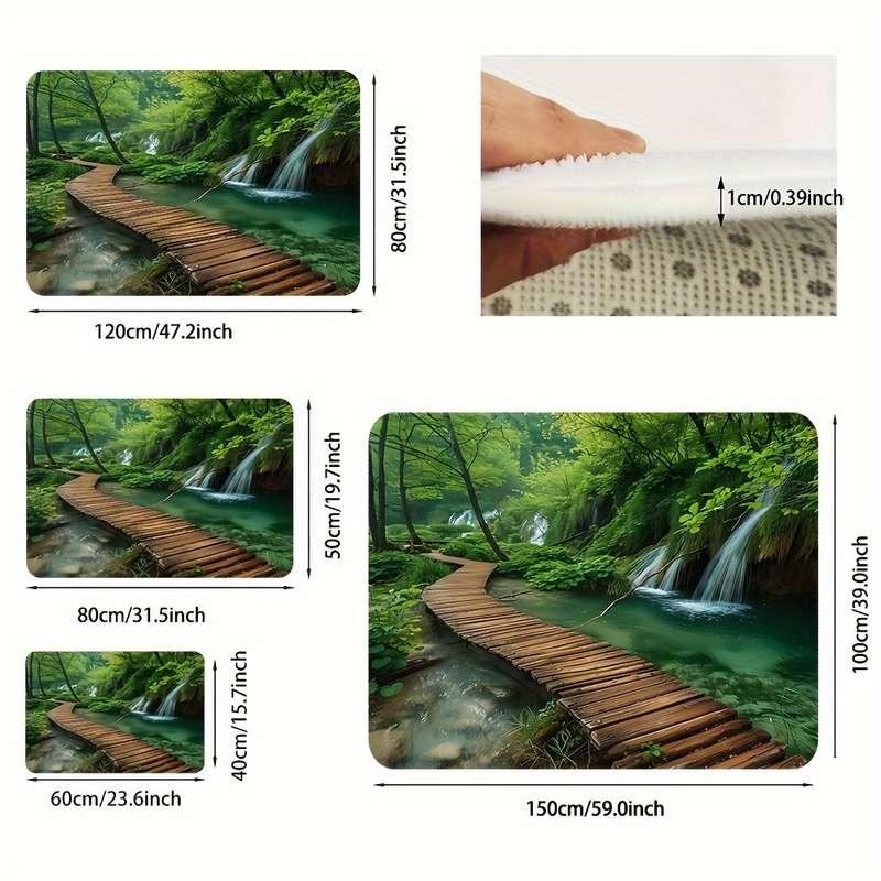 1Pc 50x80cm Floor Mat