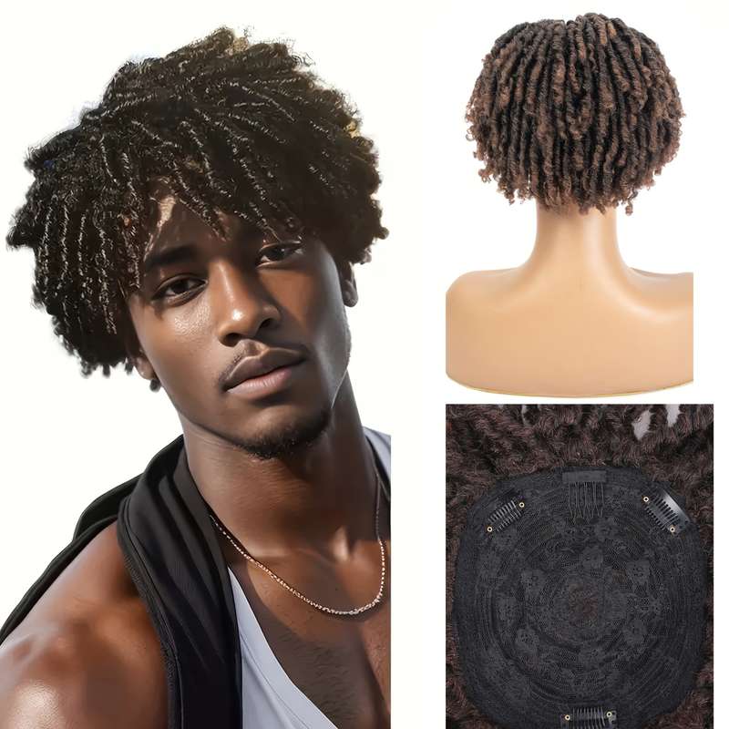 1Pc Dark Brown Fashion Design Wig