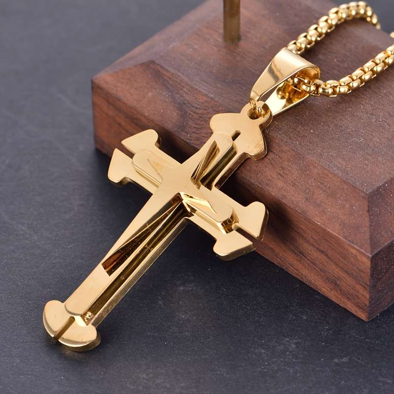 1 Piece Pendant Add Chain 60cm Jesus Theme Pendant