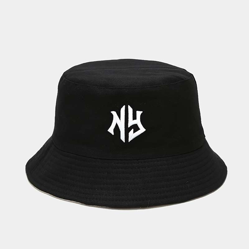 1pc ATHACER Bucket Hat with "NY" Embroidery Breathable Sun Protection Lightweight Foldable Fi