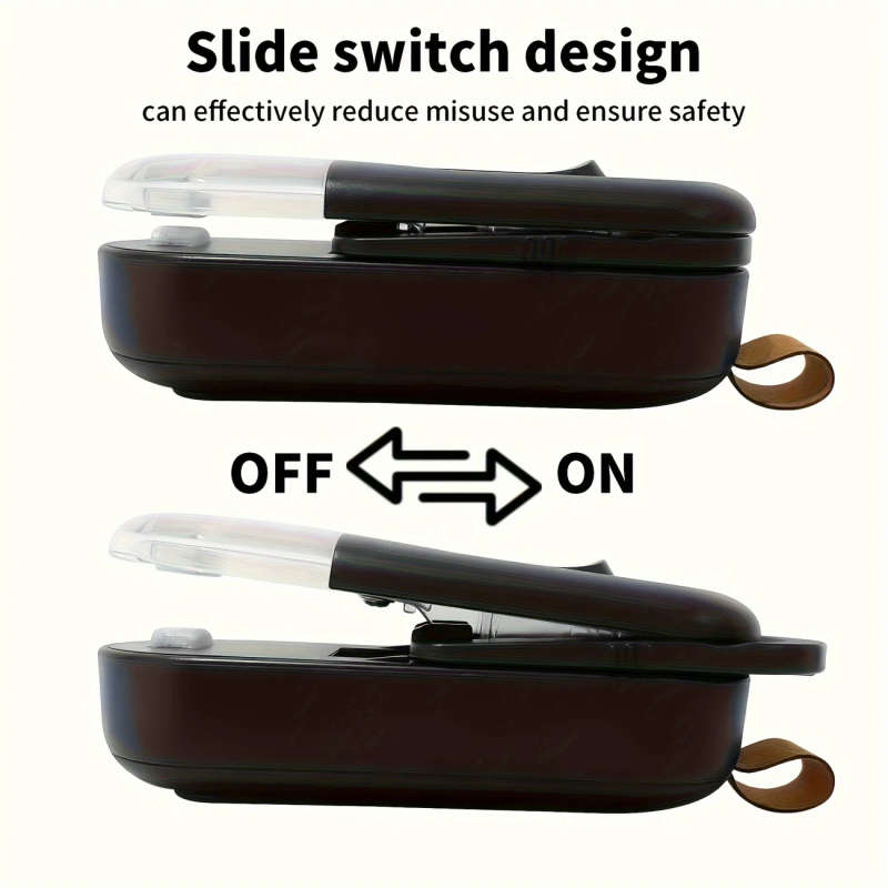 1pc 2in1 Mini Bag Sealer Cutter Portable Heat Vacuum Sealing Machine for Fresh Snacks Cookies Food S