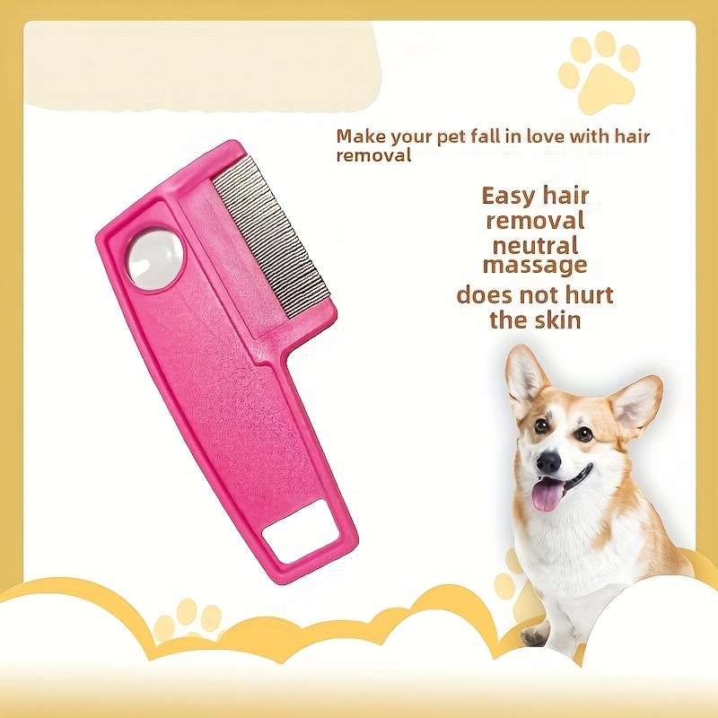 White opp packaging 1pc Pet Comb