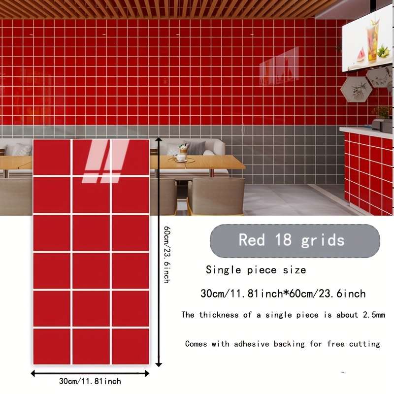 20 Pieces Wall StickersBright surface 8 grid