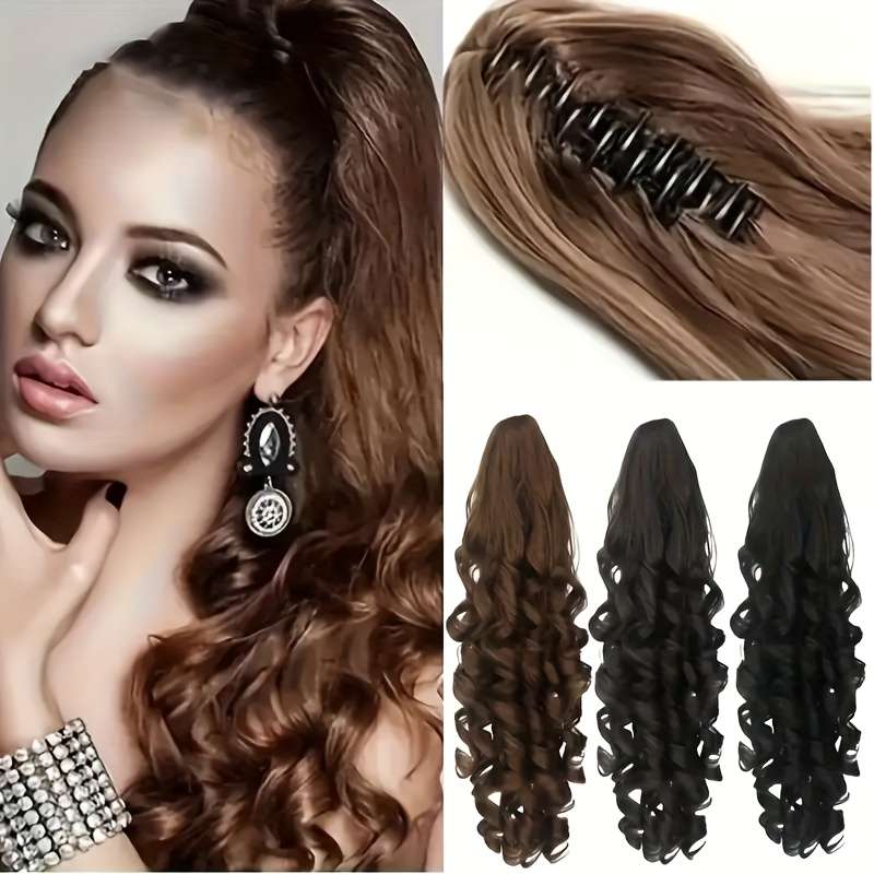 1Pc Black 50.8cm Fashion Design Wig
