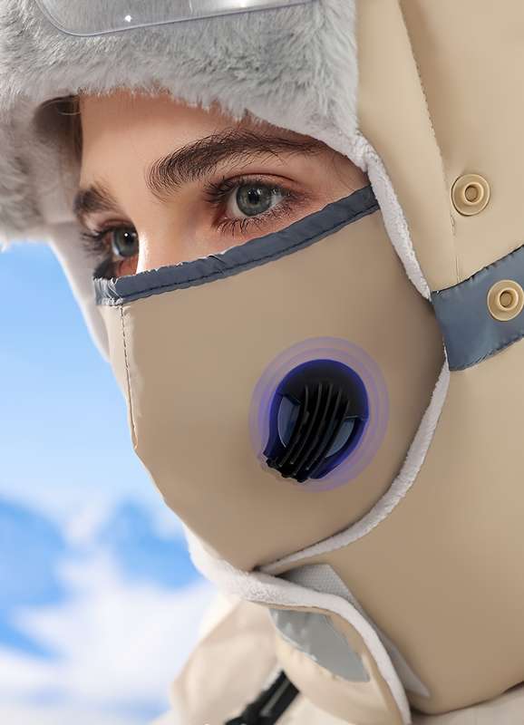 Hat Khaki Add Clear Goggles