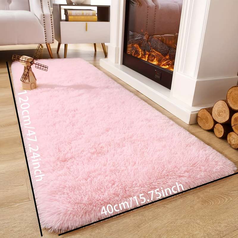 1Pc Pink 40x120cm 15.75x47.24inch Floor Mat