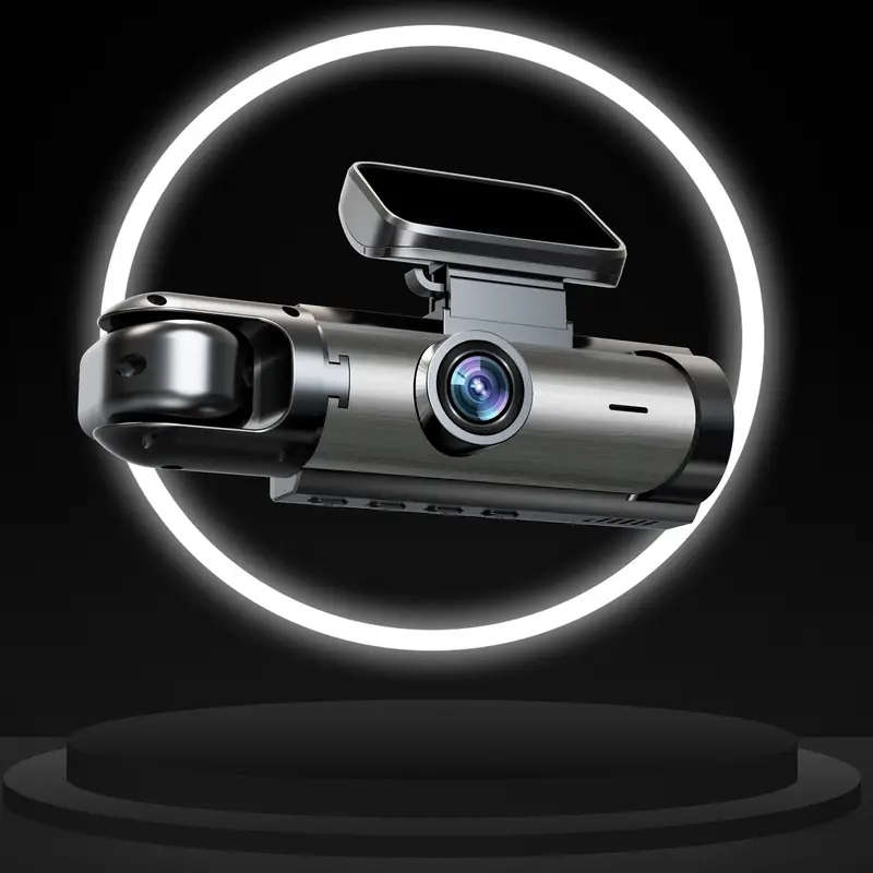 HD 1080P Dual-Camera Car DVR with Night Vision 8.03cm IPS Screen Wide Angle Lens