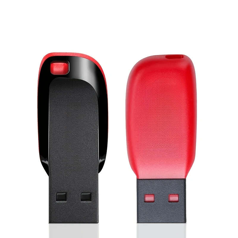 1pc High-Speed USB 2.0 Flash Drive 64GB Memory Stick Red Black for Computers Smart TVs Car Audio