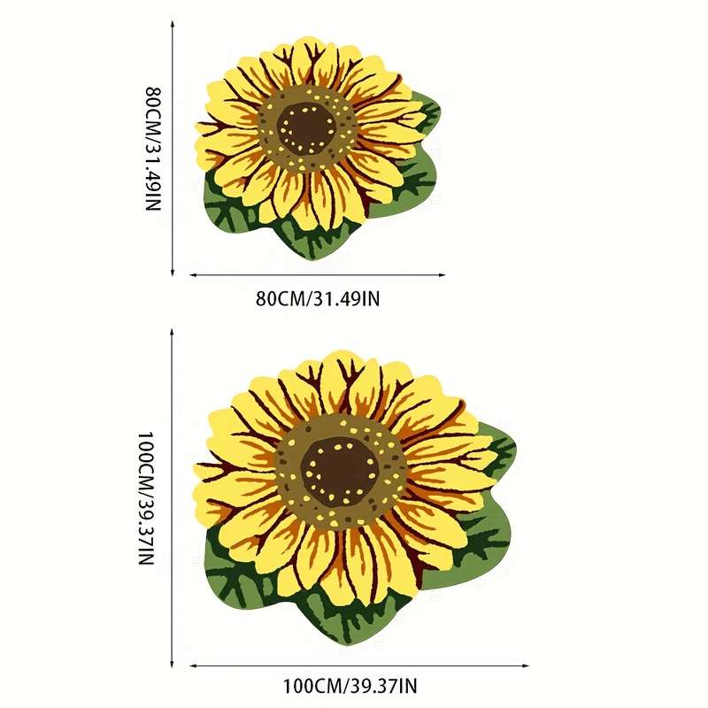 1Pc 80x80cm 31.5x31.5inch Floor Mat