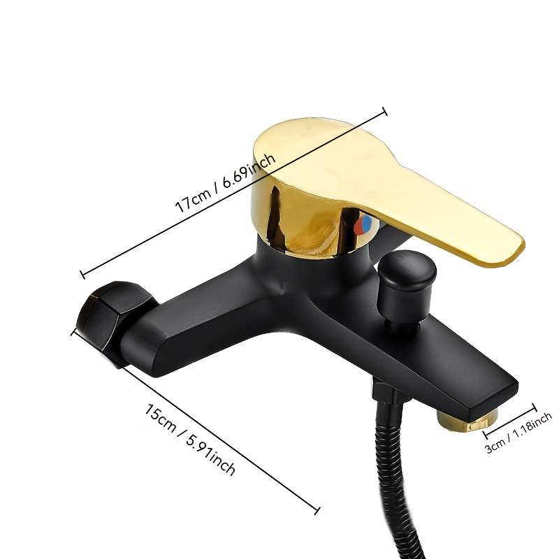 1PC Black Golden       ISEE Faucet