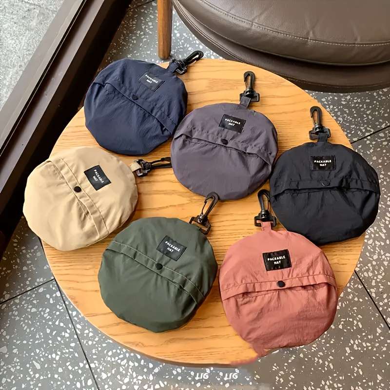 1pc Quick-Dry Foldable Sunscreen Hat Unisex Adjustable Rope Closure Ideal for Fishing Hiking