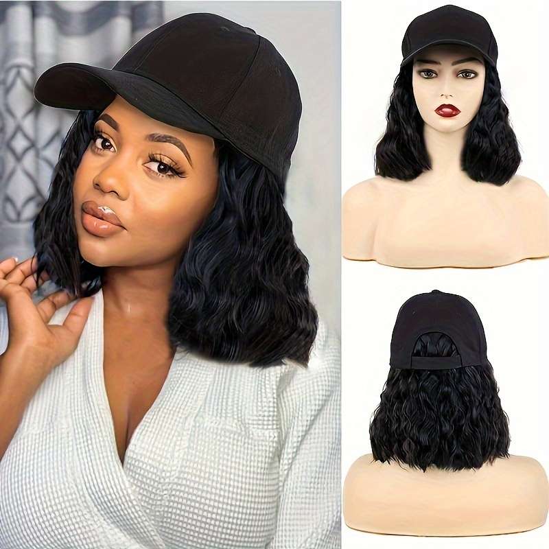 1Pc Black Curly Hair 25.4cm Fashion Design Wig
