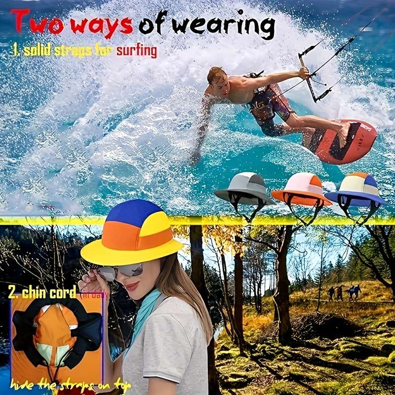 1pc "High Quality and sun protection" color surf hat beach fisherman's hat- sun protection hat unis