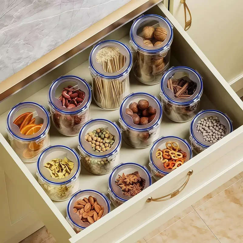 6pcs 800ml+1000ml Large Capacity Airtight Containers