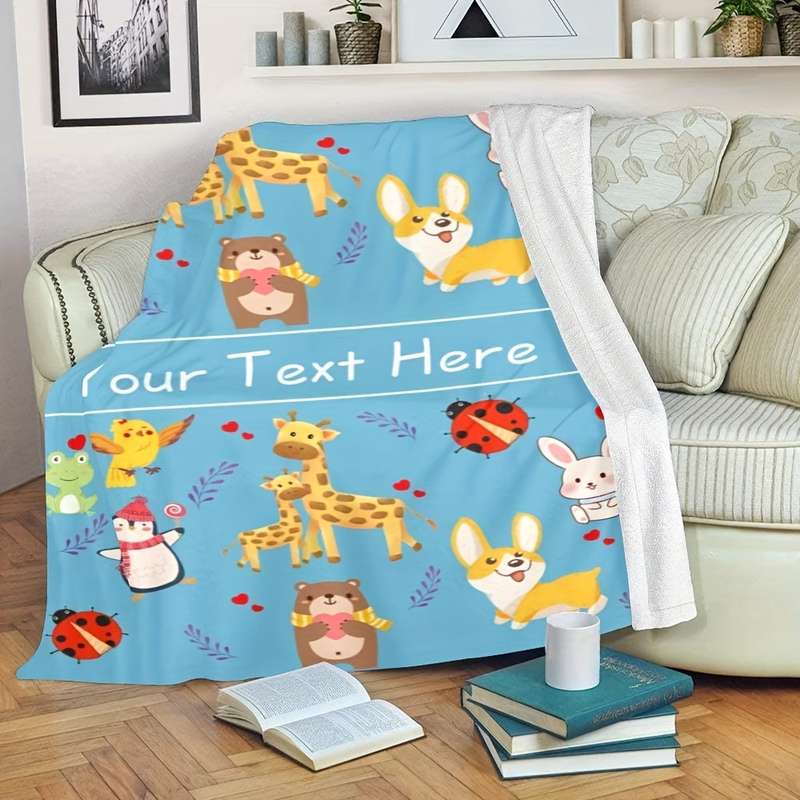1ps Blanket Color Sky Blue size 180CM x200CM  70.87 INCHES X 78.74 INCHES