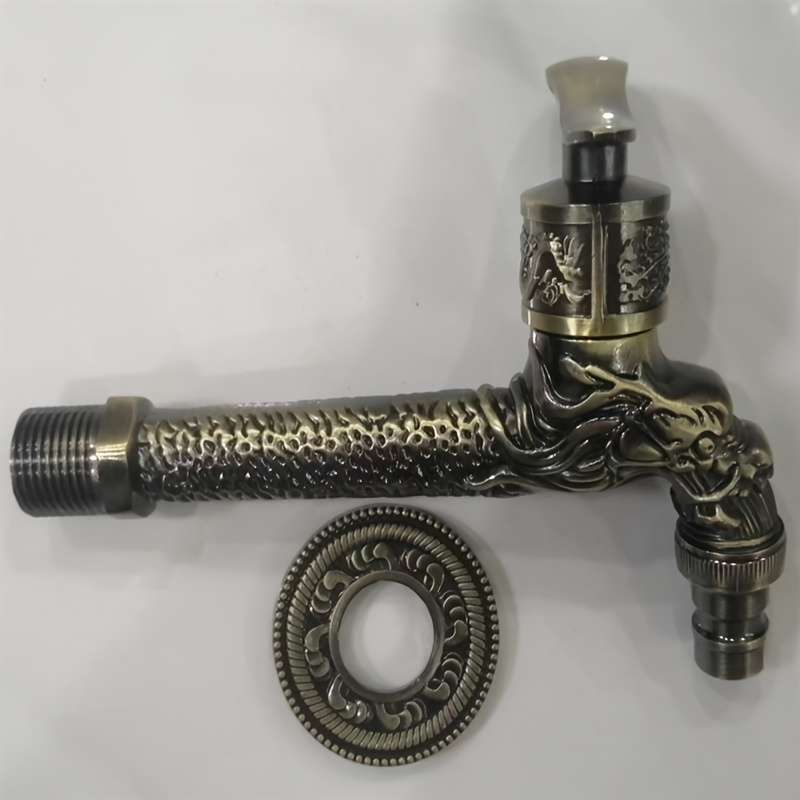 1 Piece Retro European Style Long Green Dragon Faucet