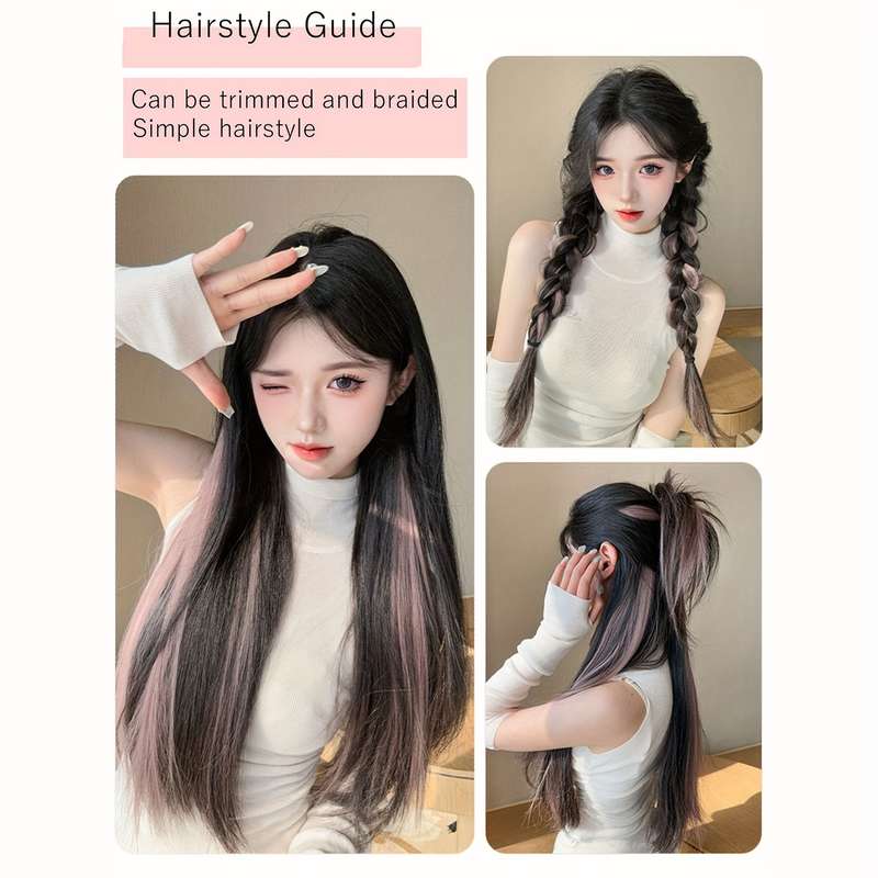 1Pc Flax Golden 50.8cm Fashion Design Wig