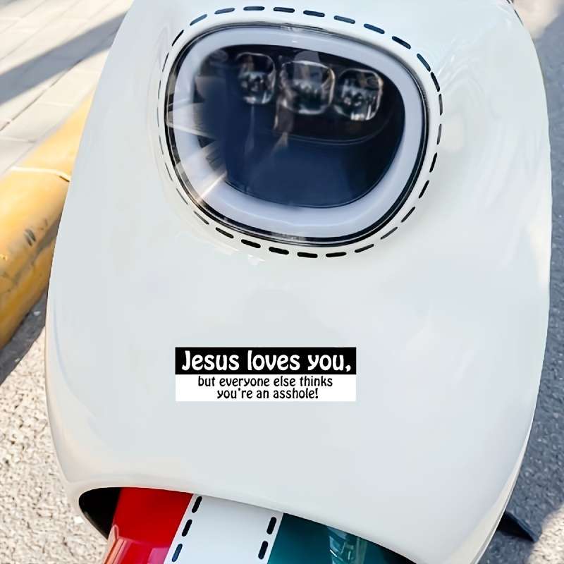 2pcs Jesus Christian Themed Stickers