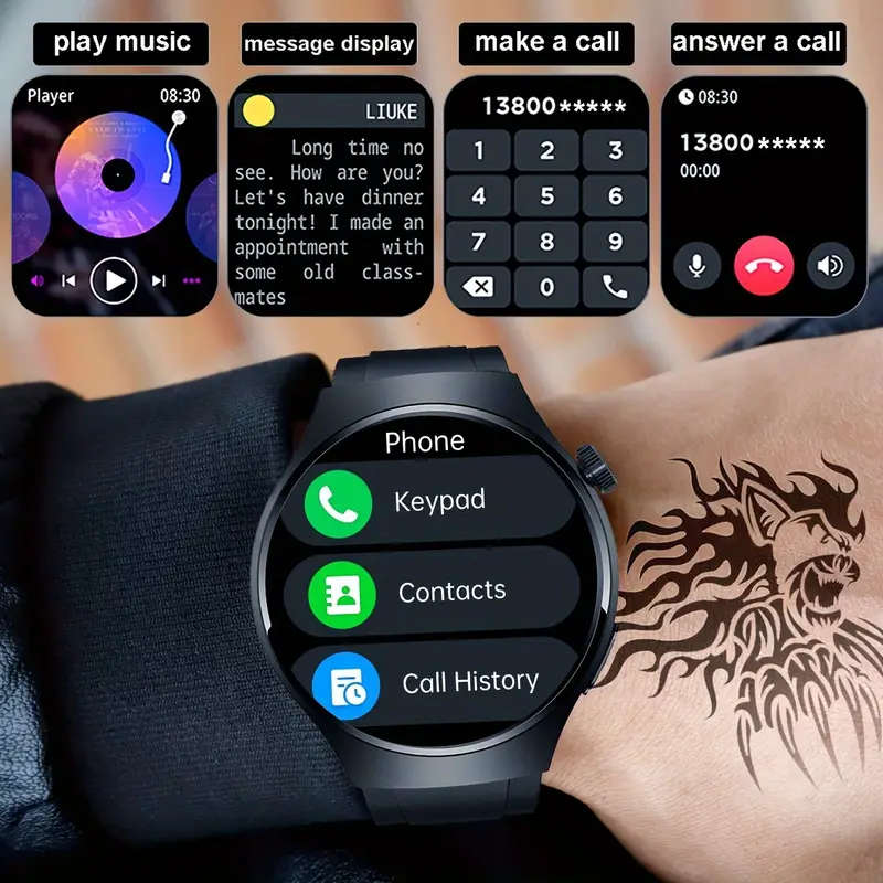 2025   smartwatch for men women waterproof ip68 wireless calls messages     sports   usb charging perfect gift   5