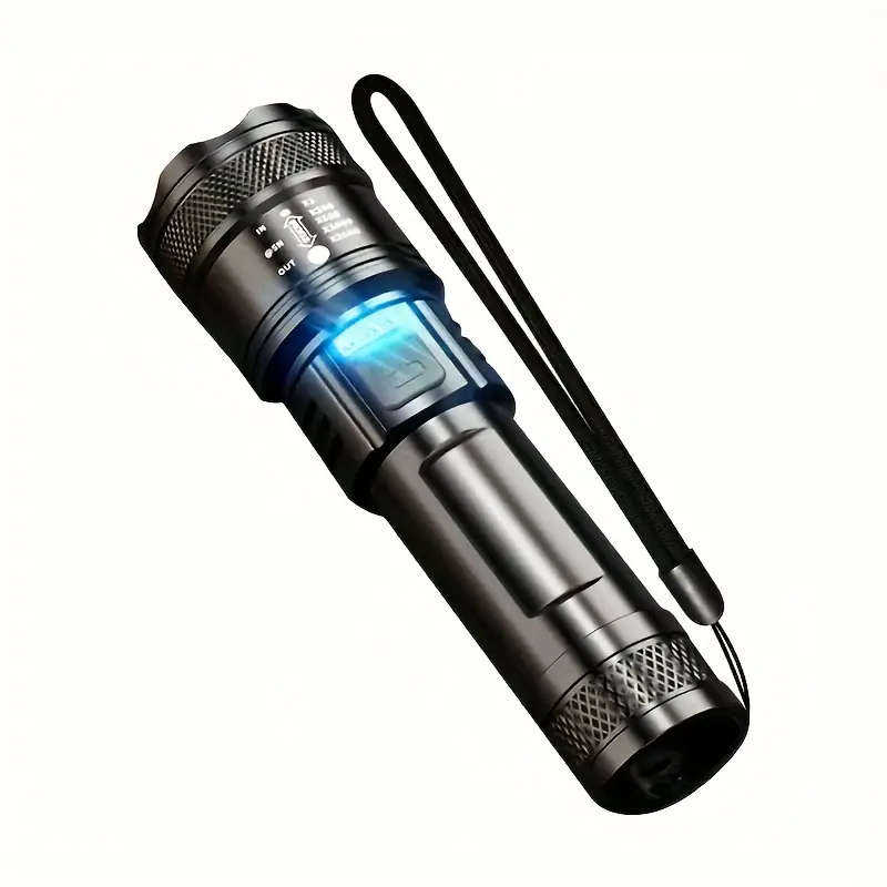 1pc Tactical Telescopic Zoom LED Flashlight