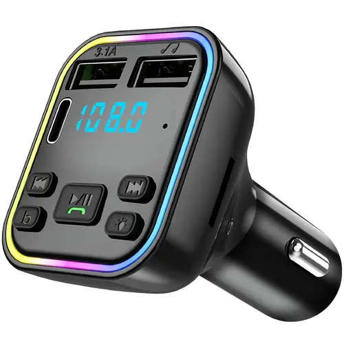 1pc Fast Charging Car Charger USB Type-A Connector 6V Operating Voltage Female to Male Polarity Ca
