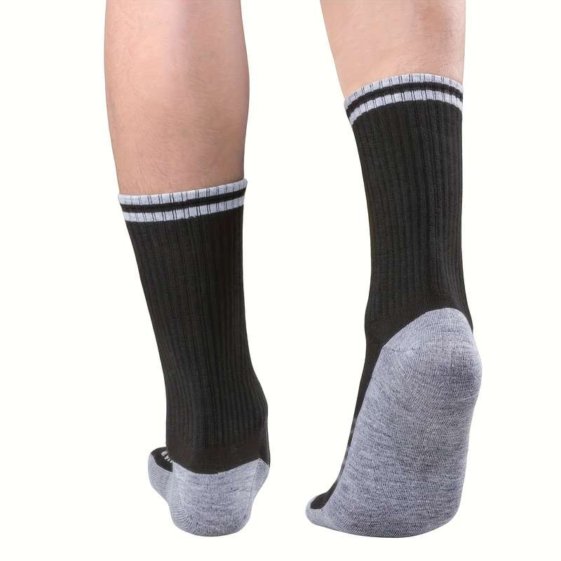 10 Pairs Black High Elastic Socks