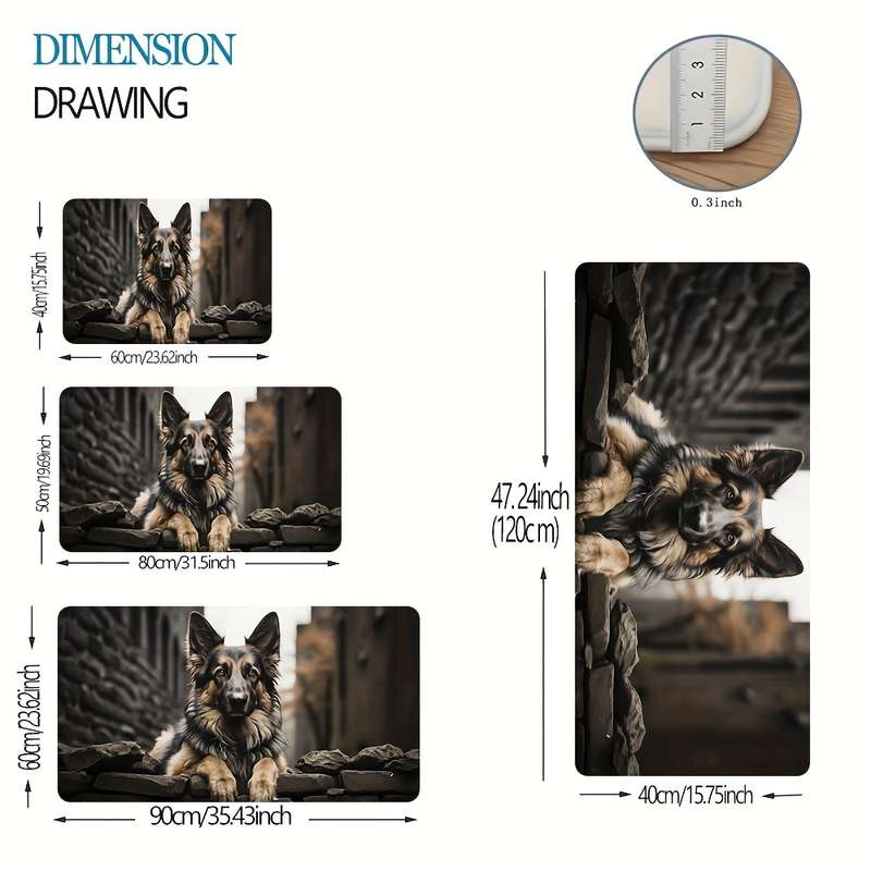 1Pc 50x80cm 19.69x31.5inch Floor Mat