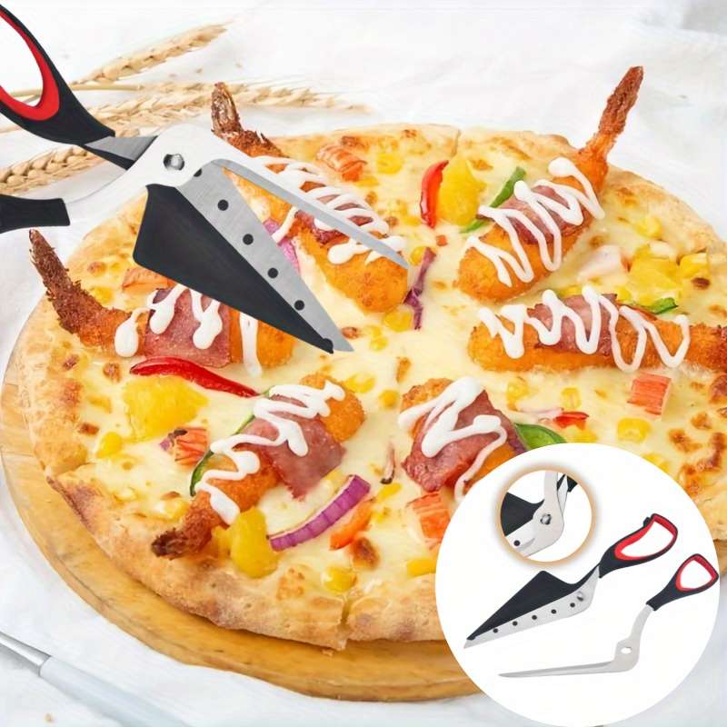1 Piece Of Multifunctional 2 In 1 Pizza Scissors