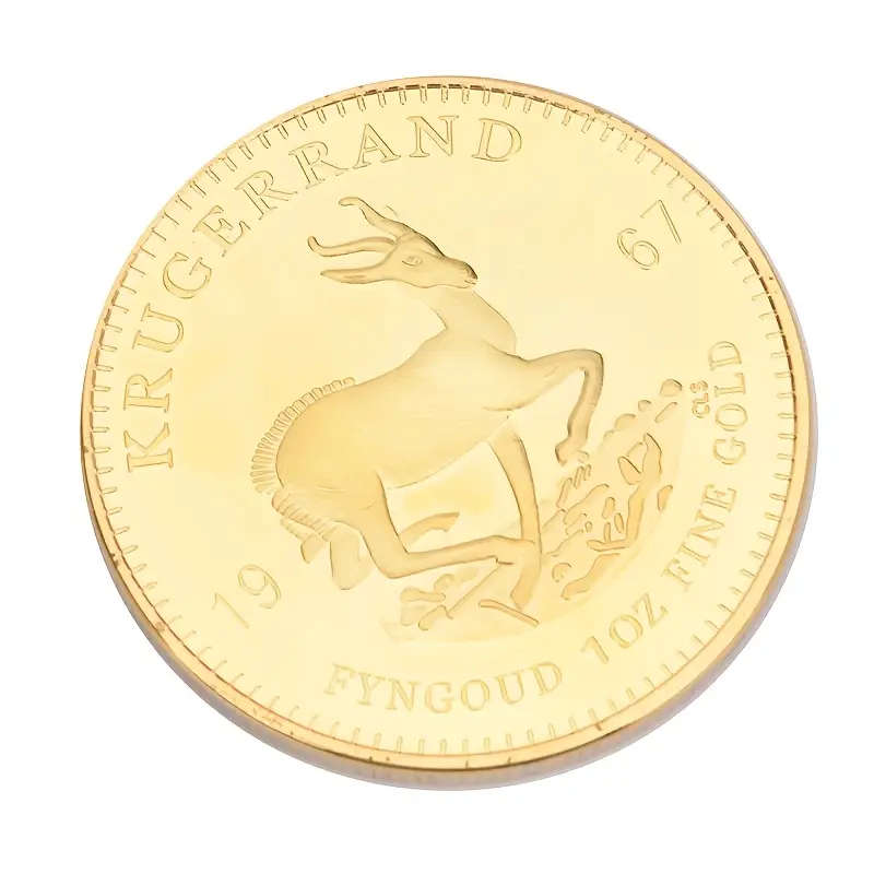 Krugerrand Gold Coin Replica, 1oz Paul Kruger, Capsule Included