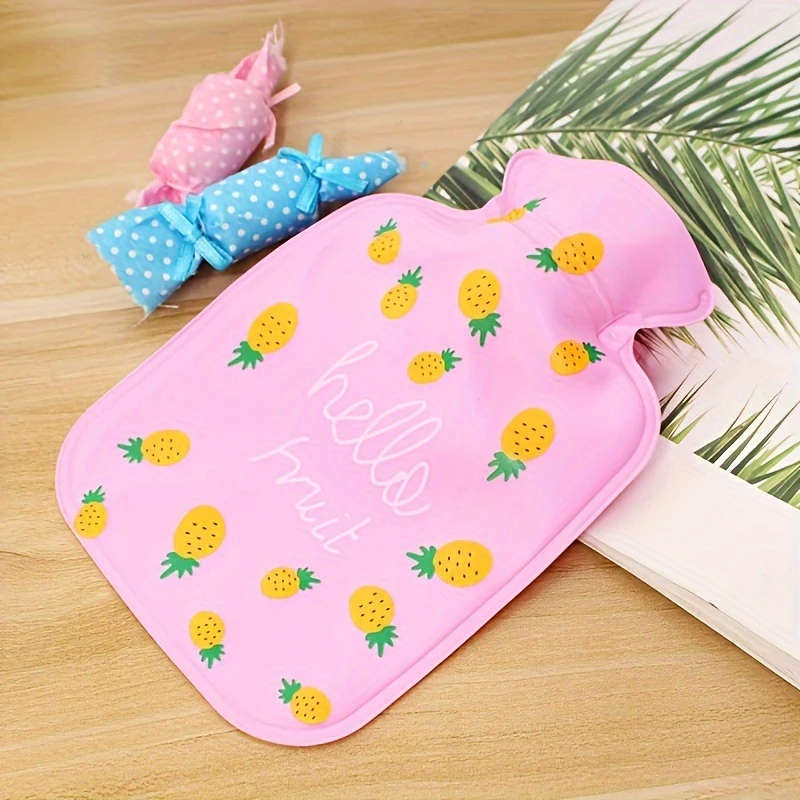 1pc Mini Reusable Hot Cold Water Bottle PVC Travel-Size Assorted Designs for Home Comfort Travel