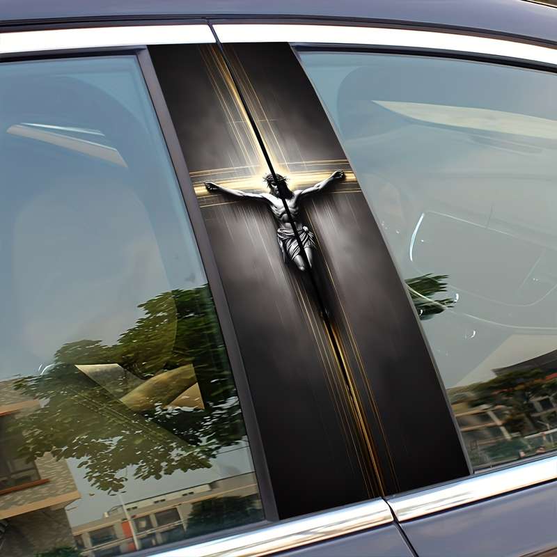 2pcs 25cm50cm Jesus Christian Themed Stickers