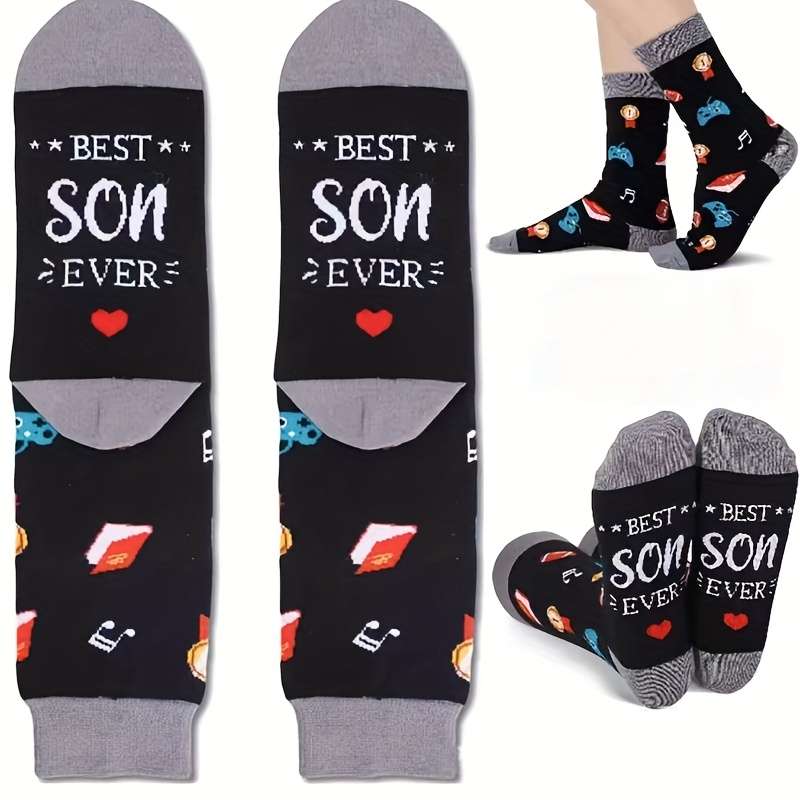 1 Pair Black One Size Socks