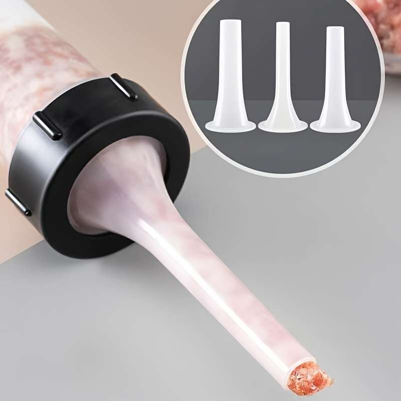 1pc Durable Plastic Sausage Stuffer Tool Handheld Sausage Maker for Homemade Sausages Kitche
