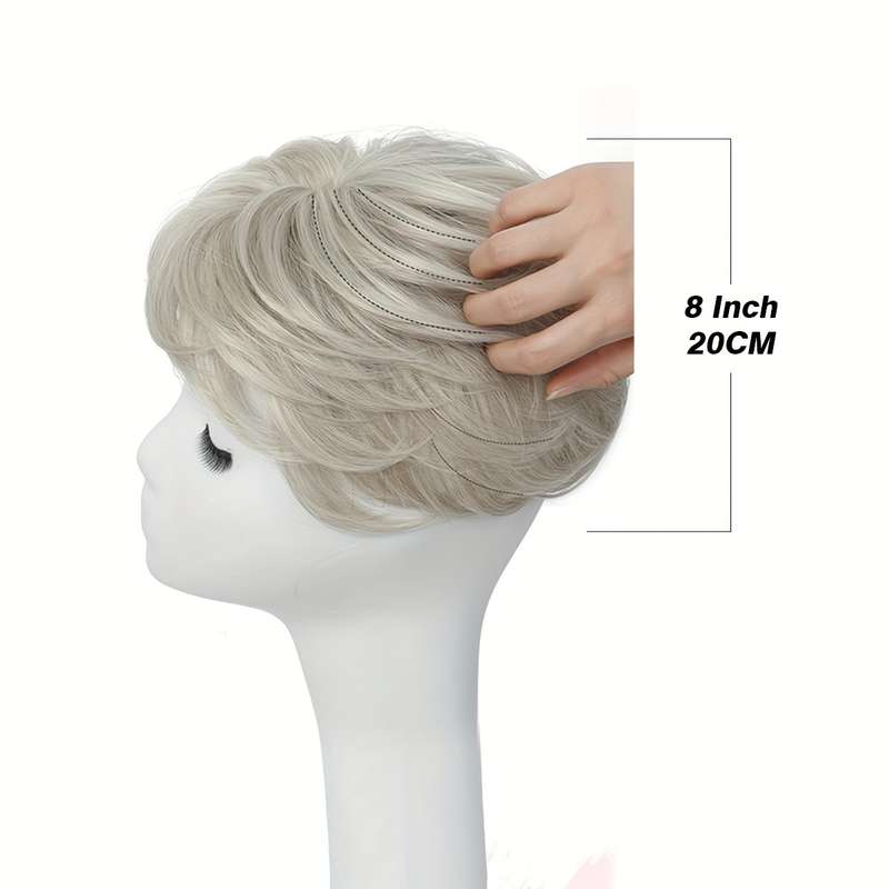 1Pc Dark Brown 10.16cm Fashion Design Wig