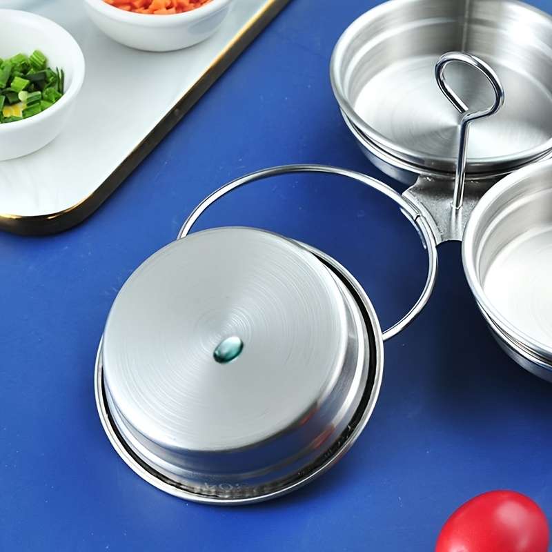 3pcs Stainless steel steaming egg mold for household boiled eggs poached eggs breakfast steam