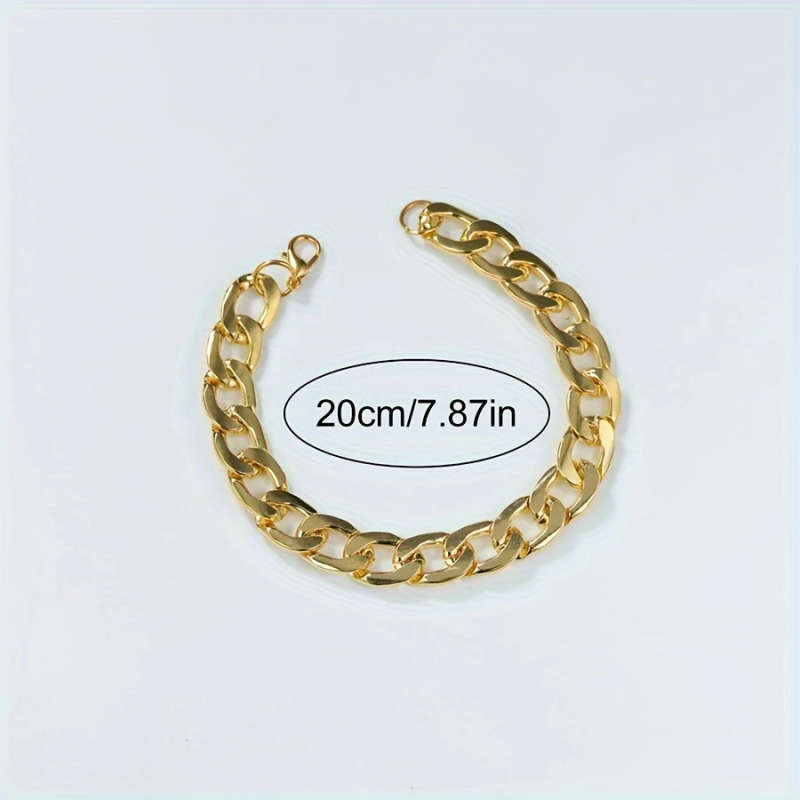 2pcs set Fashionable Men'S Quartz Watch and Bracelet Combo Shock-Resistant Analog Round Alloy Case