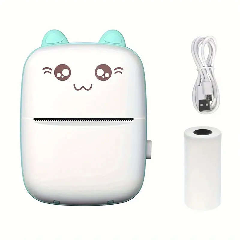 1pc Wireless Mini Thermal Printer Wireless Mini Thermal Printer Portable Label Maker 200dpi
