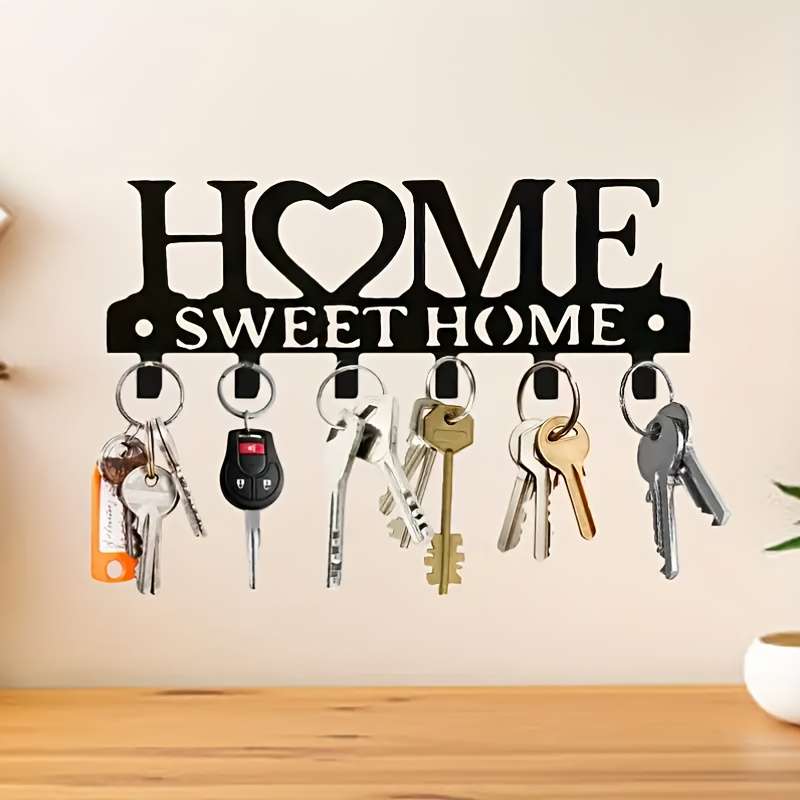 1pc Metal Wall-Mounted Decorative Hook for Hanging Household Keys Towels And Clothes