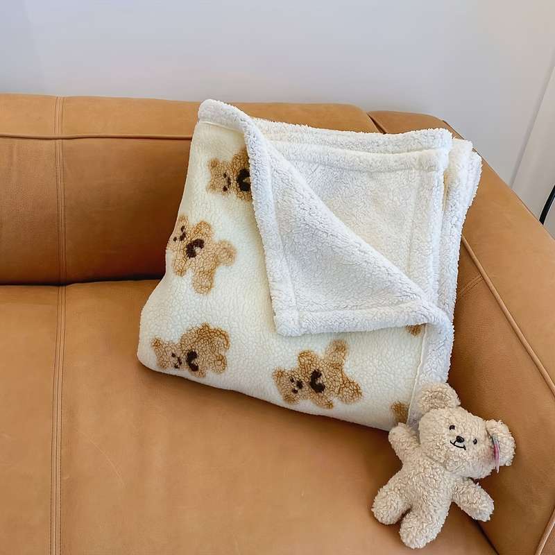 1ps Blanket Color Brown size 100x150cm