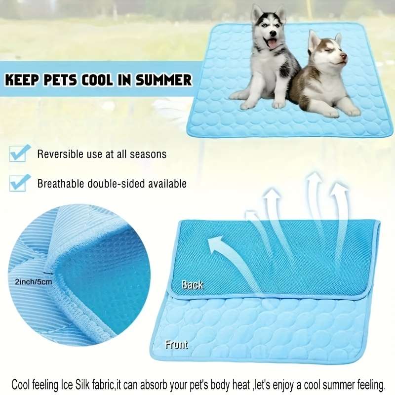 1piece Light Gray Cooling Pad