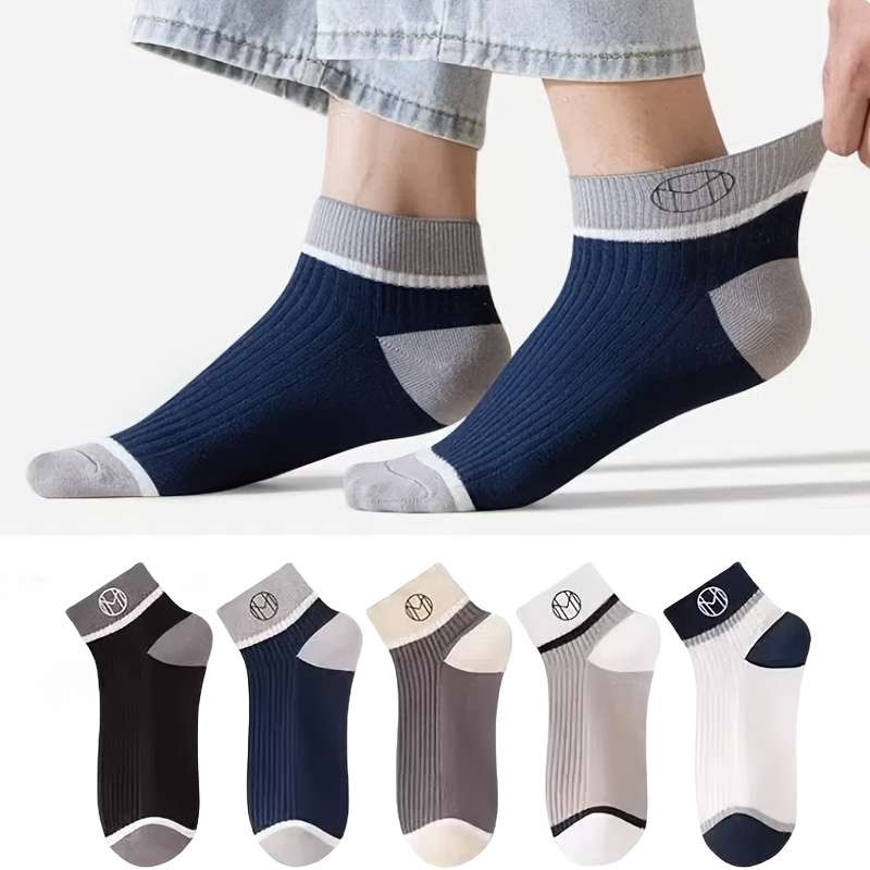5 Pairs Mixed Color One Size High Elastic Socks