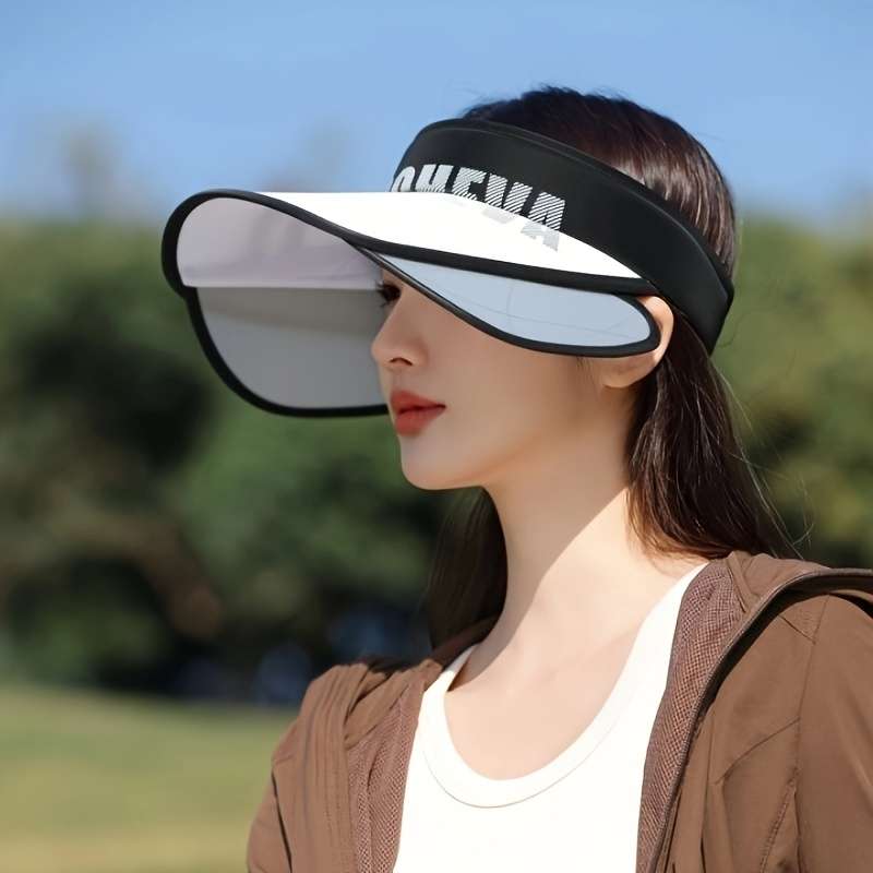 1pc Women's Summer Letter Sun Hat Adjustable|Lightweight Breathable Sun Protection Top HatSuitabl