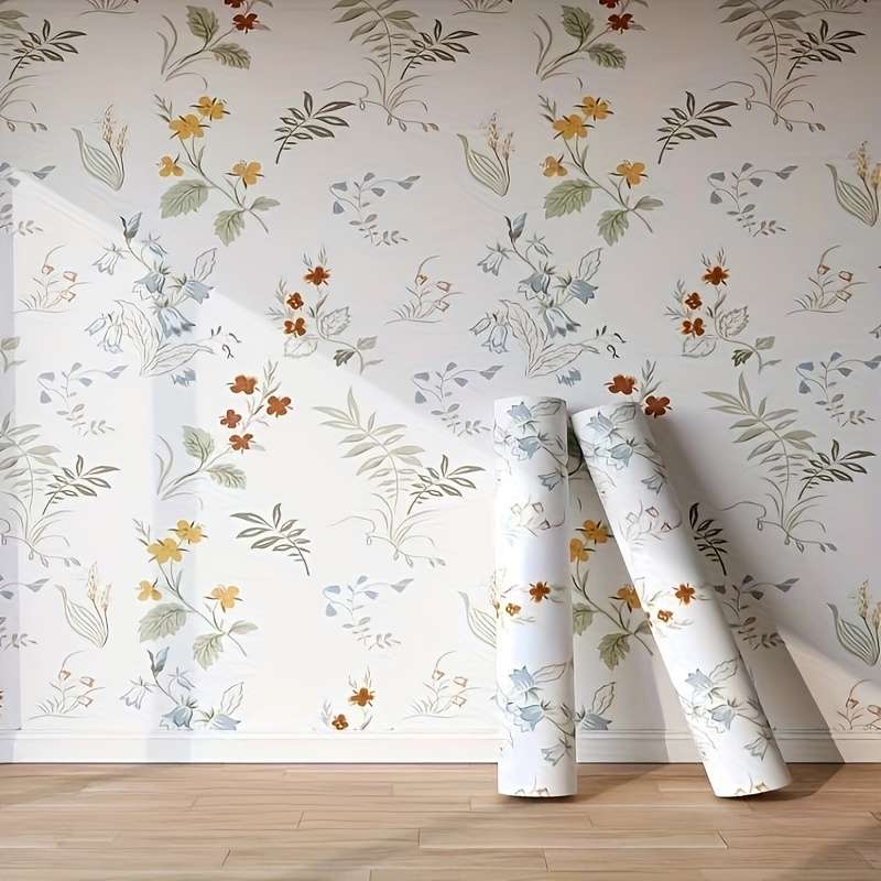 1PC Wall StickersMorning Flowers And Evening Flowers H22.5m LongX44cm Wide