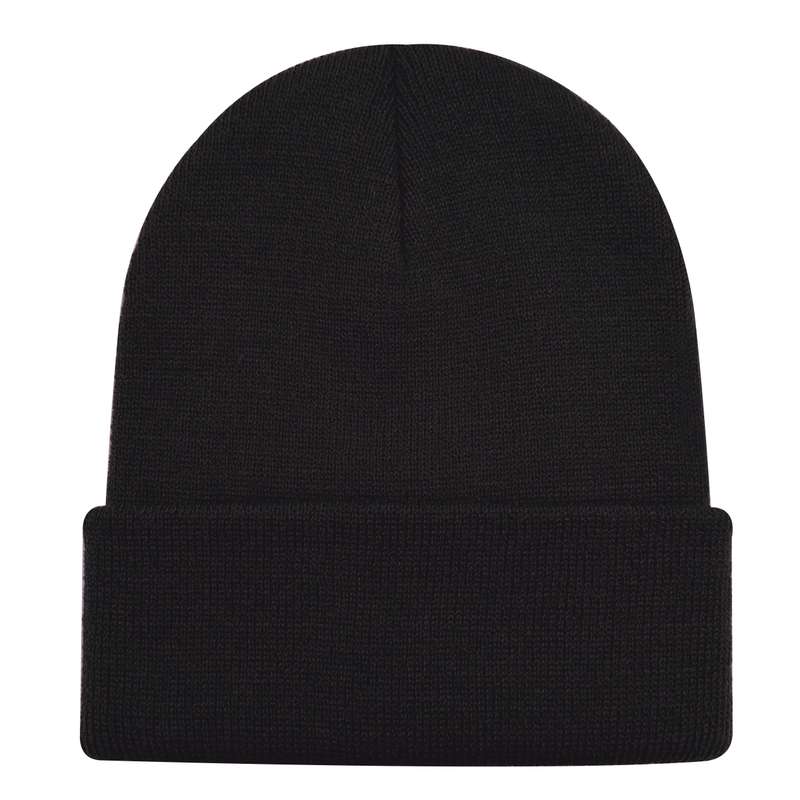 1pc Elegant Black Acrylic Beanie Y2K Style Knit Winter Cap Cozy Warm Fashionable Daily Wear Han