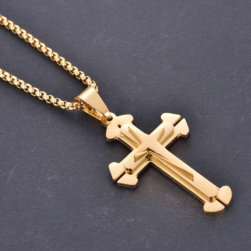 1 Piece Pendant Add Chain 60cm Jesus Theme Pendant