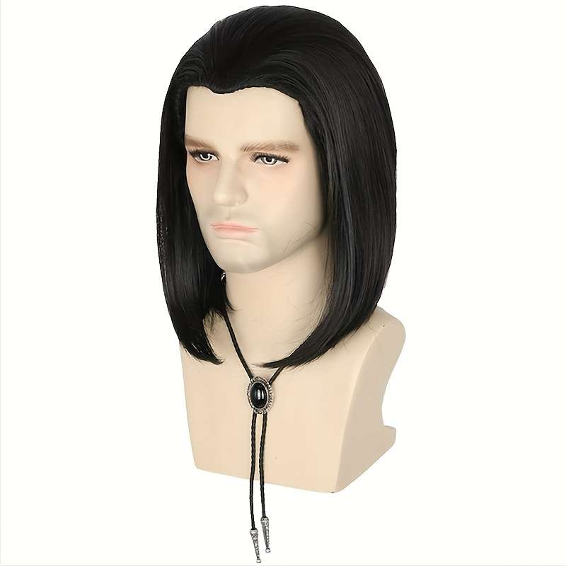 1Pc Black 30.48cm Fashion Design Wig