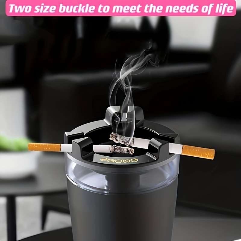 1pc Windproof Ashtray with Water Chamber Creative Funnel Design Dual Compartment for Cigare