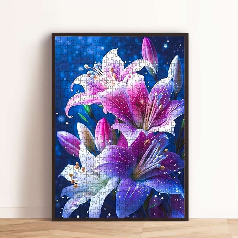 1000pcs Giant Flower Puzzle 50x70cm 19.7x27.6in Premium Thick Durable Paper DIY
