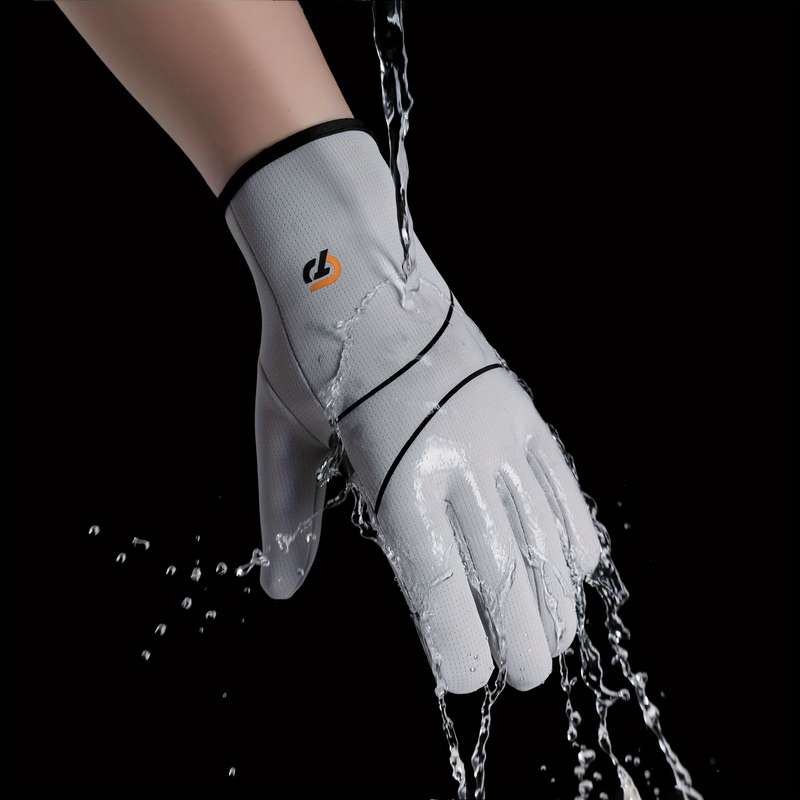 1 Pair Light Grey Warm Gloves