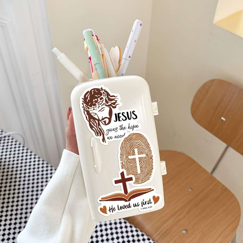 50pc 1set  Jesus Christian Themed Stickers